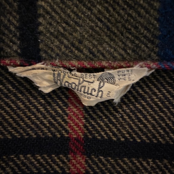 Vintage Woolrich Plaid Shirt Jacket Green Size 42 - Picture 2 of 6